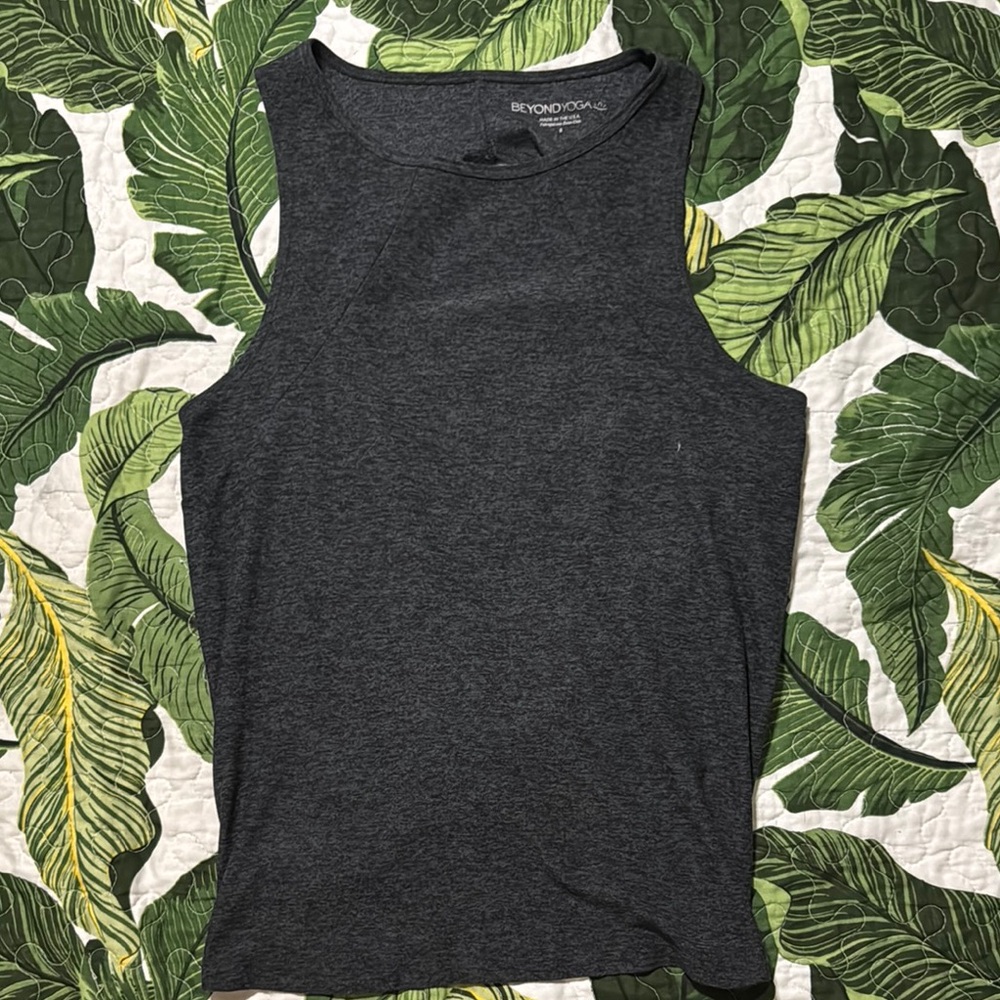 Beyond Yoga Charcoal Gray Tank Top